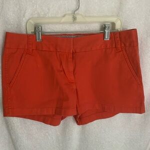 J. Crew Chino Women's Size 8 Mid Rise Cotton Shorts.